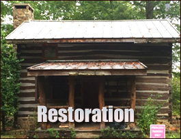 Historic Log Cabin Restoration  Avon, North Carolina